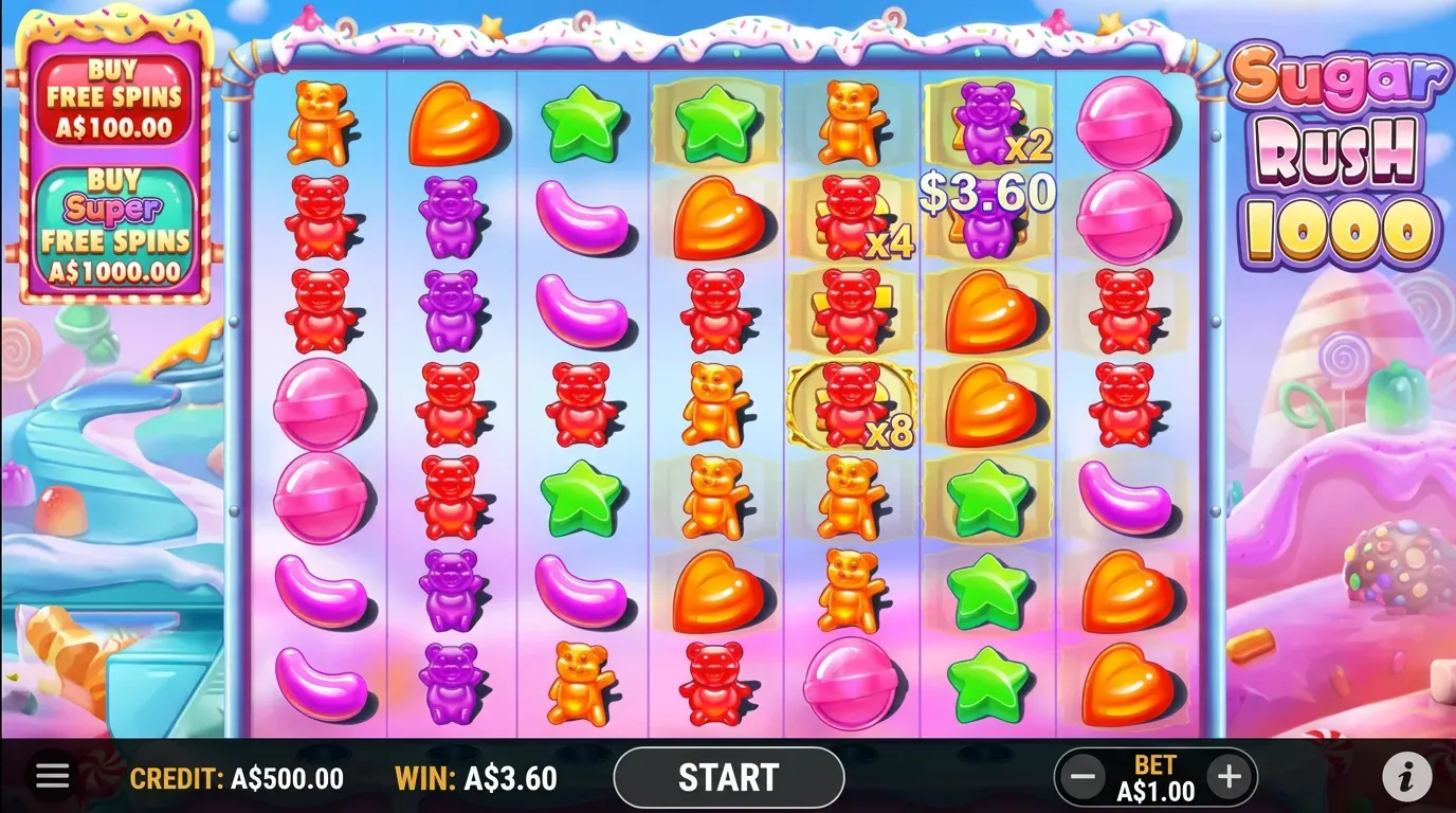 Sugar Rush en AU play