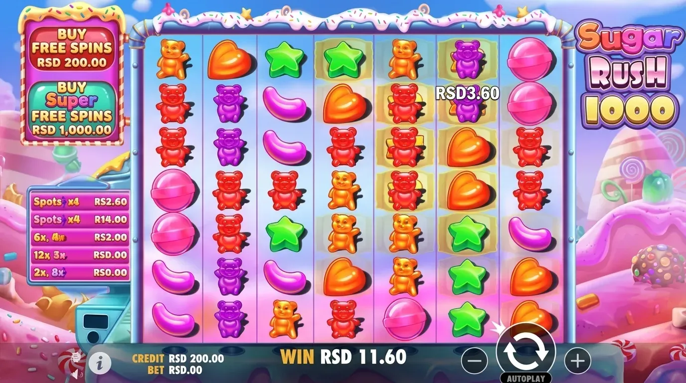 Sugar Rush sr RS play